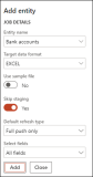 Add entity page